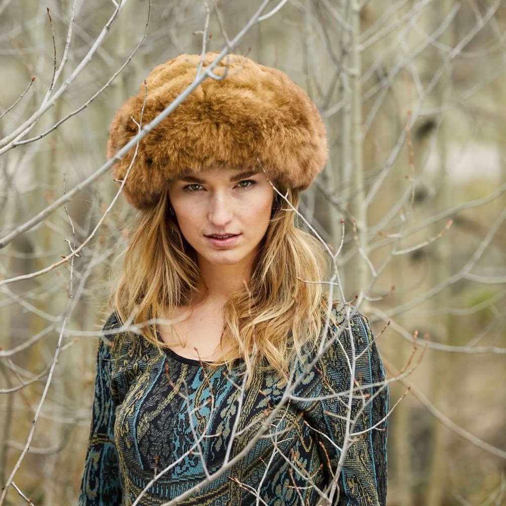 Luxurious Brown Alpaca Vallnord Hat